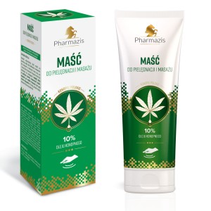 PHARMAZIS Maść do pielęgnacji i masażu - 10% oleju konopnego 222ml