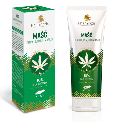 PHARMAZIS Maść do pielęgnacji i masażu - 10% oleju konopnego 222ml